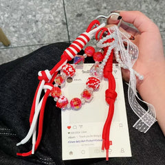 Woven Beaded Bag Chain