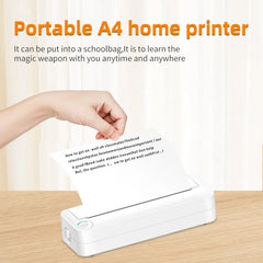 Mini Thermal Printer - Wireless Bluetooth A4 Photo & Document Printer