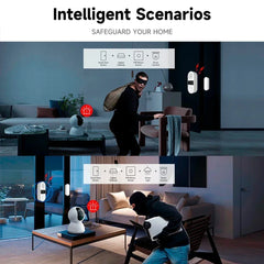 Tuya Smart Door & Window Sensor – Anti-Theft Alert System