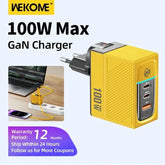 WEKOME GaN 100W High-Speed Charger - Type C Fast Charging