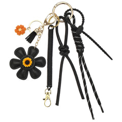 Leather Sunflower Bag Charm