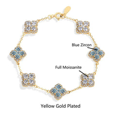 Moissanite Diamond Bracelet – Gold Plated Sterling
