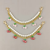 Pearl & Cherry Bag Pendant