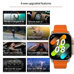 Watch 8 Ultra Smart Watch 49mm 2024 New NFC Men Women GPS Track Bluetooth Call BT Music Games Wireless Charging Smartwatch