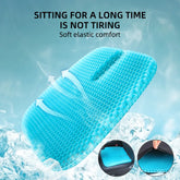 Honeycomb Gel Cushion - Comfortable for Office & Car Seats