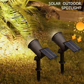 9-LED Solar Outdoor Spotlight