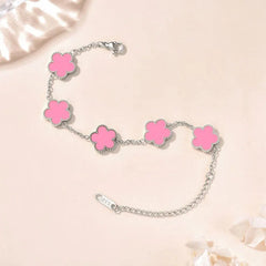 Gold Plated Flower Bracelet – Adjustable Luxury Gi