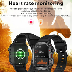 Men’s Waterproof Smartwatch with Bluetooth Calls & Fitness Tracking