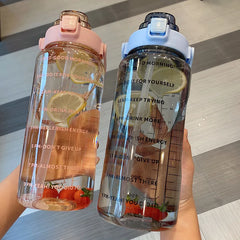 2000ml Large Plastic Sports Water Bottle - Ideal for Camping