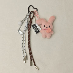 Cartoon Plush Pet Keychain