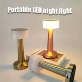 Cordless LED Touch Table Lamp - Wireless Night Light for Bedside