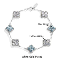 Moissanite Diamond Bracelet – Gold Plated Sterling