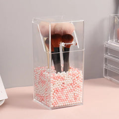 Transparent Acrylic Makeup Organizer - Brush & Cosmetic Holder