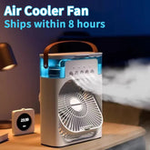 3-In-1 Mini Air Conditioner, Fan & Humidifier with LED Light
