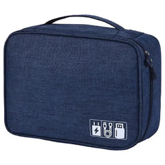 Waterproof Cable Organizer - Portable Storage Bag for USB & Chargers