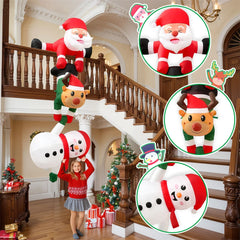 8FT Inflatable Climbing Santa (LED)