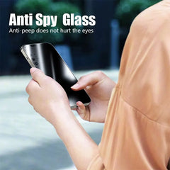 4PCS Privacy Screen Protector for iPhone 11-16 Pro Max - Anti-Spy Tempered Glass