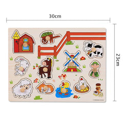 3D Wooden Montessori Puzzle for Kids