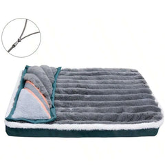 Zippered Washable Dog Bed – Plush & Practical