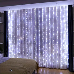 Christmas LED Fairy Lights - 8 Modes USB Curtain Decor