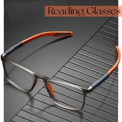 Anti-Blue Light Reading Glasses – Ultralight TR90 Sports Eyewear for Men & Women, Diopters up to +4.0