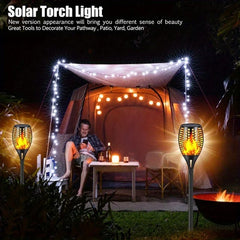 Led Solar Simulation Flame Lamps Waterproof Garden Decoration 1/2/4/8/12pcs 12