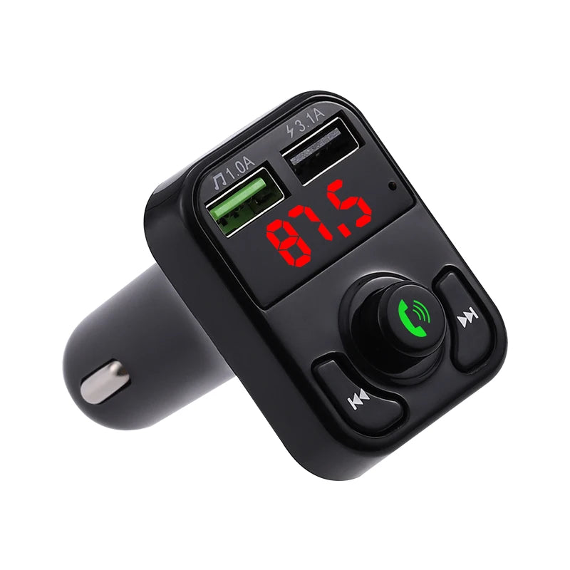 Bluetooth 5.0 FM Transmitter for Cars with USB Charger