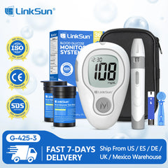 LinkSun Blood Glucose Meter G-425-3 – No-Code Diabetes Test Kit