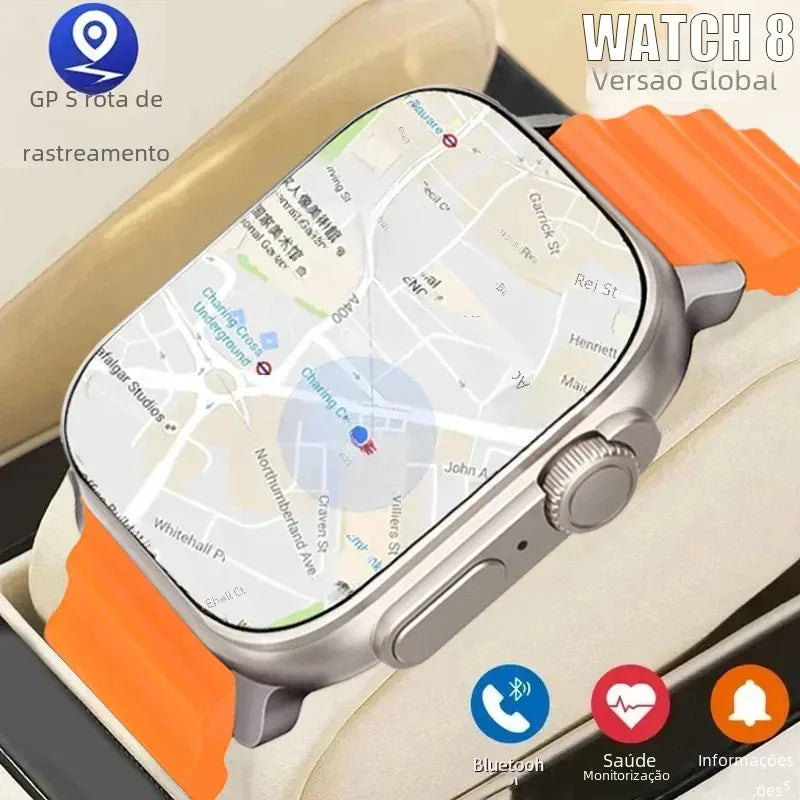 Watch 8 Ultra Smart Watch 49mm 2024 New NFC Men Women GPS Track Bluetooth Call BT Music Games Wireless Charging Smartwatch