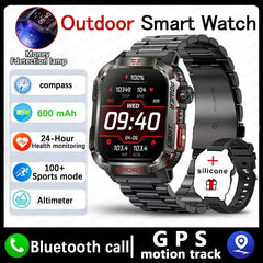 Military GPS Smartwatch – Rugged & Adventure-Ready