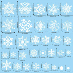 Snowflake Window Stickers – Christmas Edition