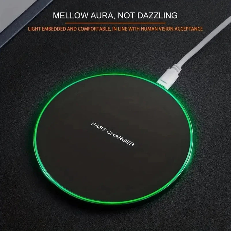 30W Wireless Charger for iPhone & Samsung - Fast Charging Pad