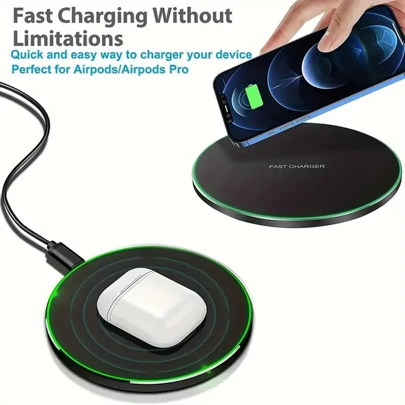 30W Wireless Charger for iPhone & Samsung - Fast Charging Pad