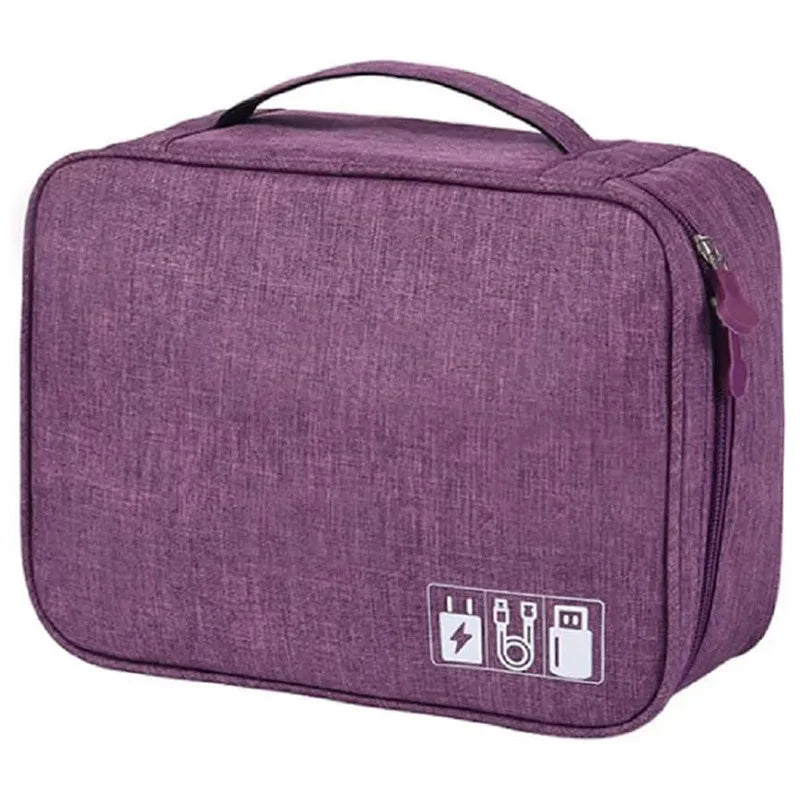 Waterproof Cable Organizer - Portable Storage Bag for USB & Chargers