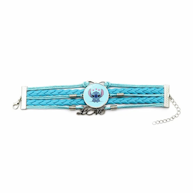 Lilo & Stitch Knitted Bracelet - Cartoon Accessory for Gifts