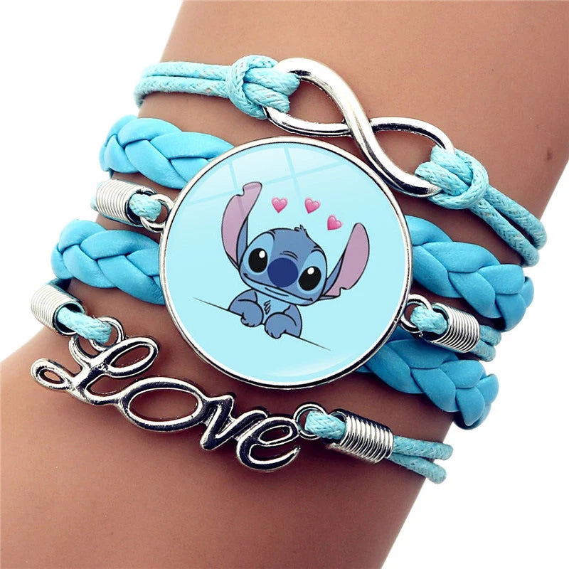 Lilo & Stitch Knitted Bracelet - Cartoon Accessory for Gifts