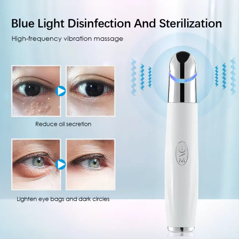 5-in-1 Eye Beauty Device – LED Red Light Therapy Facial Massager for Dark Circles & Puffiness