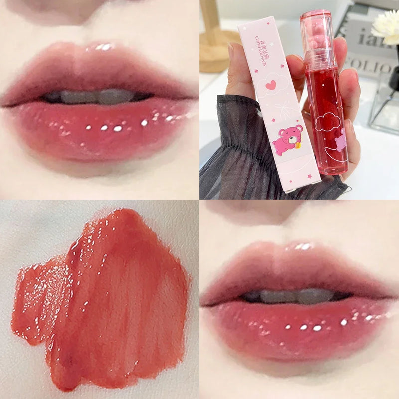 Crystal Jelly Lip Gloss - Korean-Style Glossy Lipstick