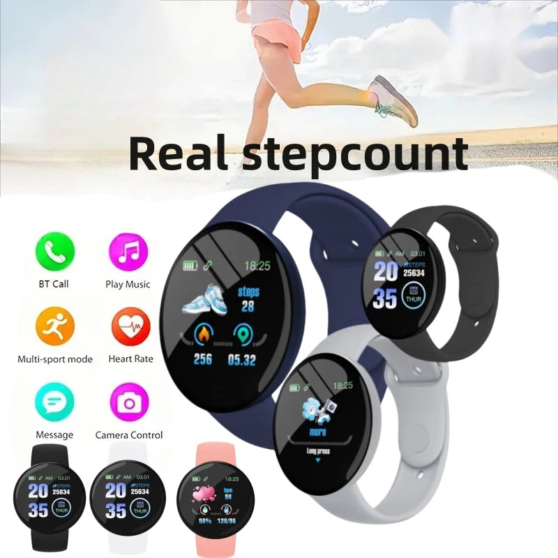 D18 Smart Watch - Bluetooth Fitness Tracker & Sleep Monitor