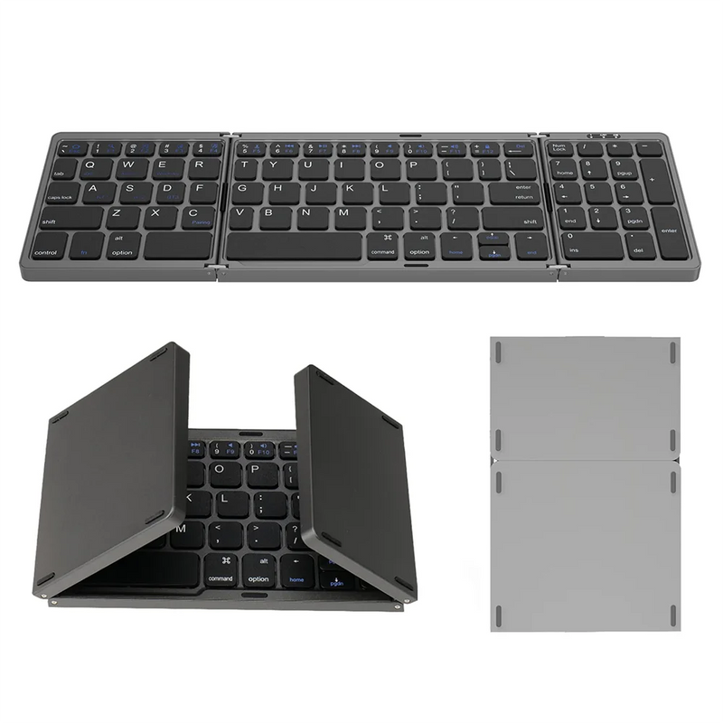 Wireless Folding Bluetooth Keyboard with Numeric Keypad