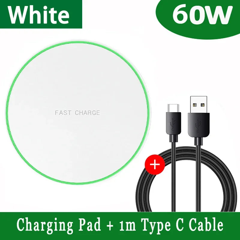 Fast Wireless Charging Pad for iPhone & Samsung Devices