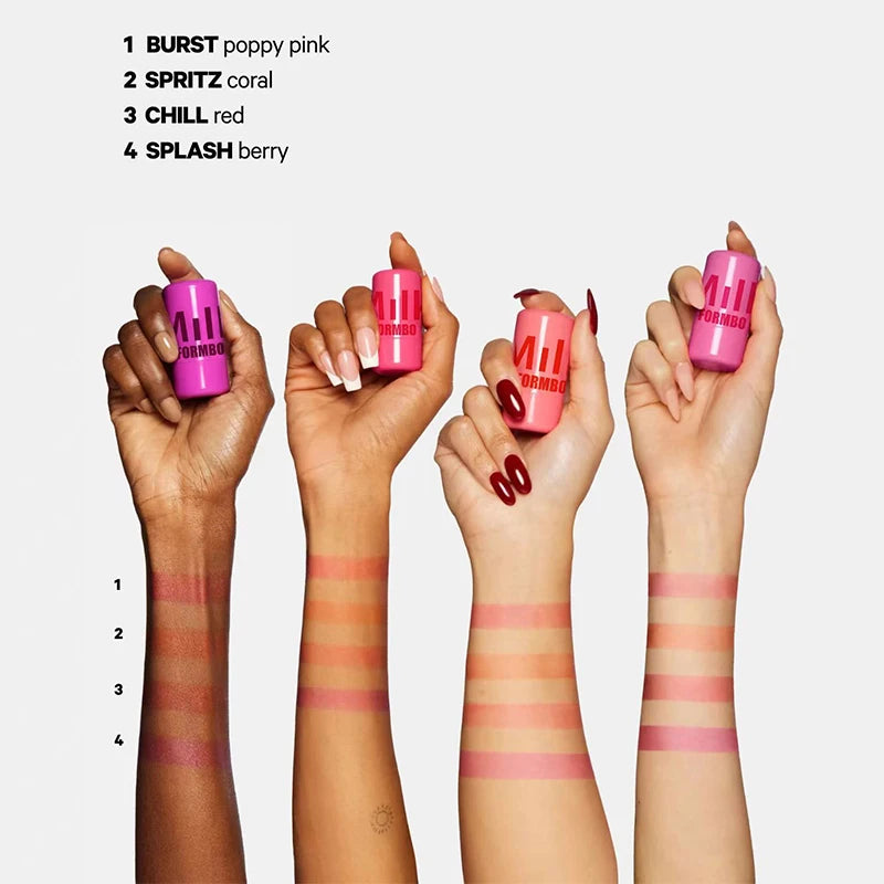 3-in-1 Milk Jelly Tint – Long-Lasting Blush & Lipstick for Moisturized Matte Finish