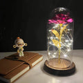 Galaxy Rose with Fairy Lights in Dome – Perfect Gift