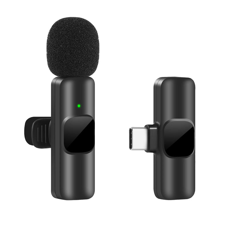 Wireless Lavalier Microphone – Portable Mini Mic for iPhone & Android, Ideal for Live Broadcast & Gaming