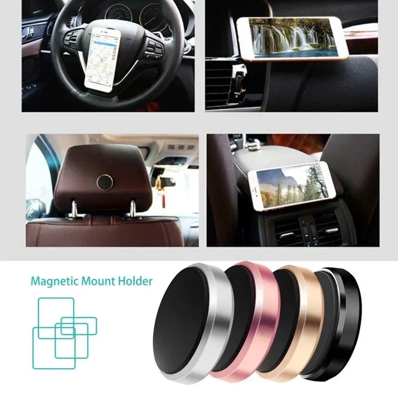 Universal Magnetic Car Phone Holder – Dashboard & Wall Mount Stand for iPhone, Xiaomi, Samsung