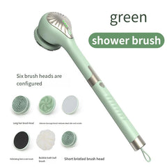 Electric Silicone Bath Brush (6-in-1)