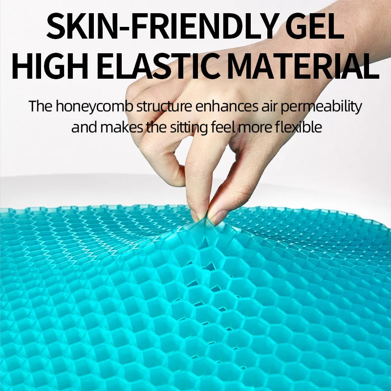 Honeycomb Gel Cushion - Comfortable for Office & Car Seats