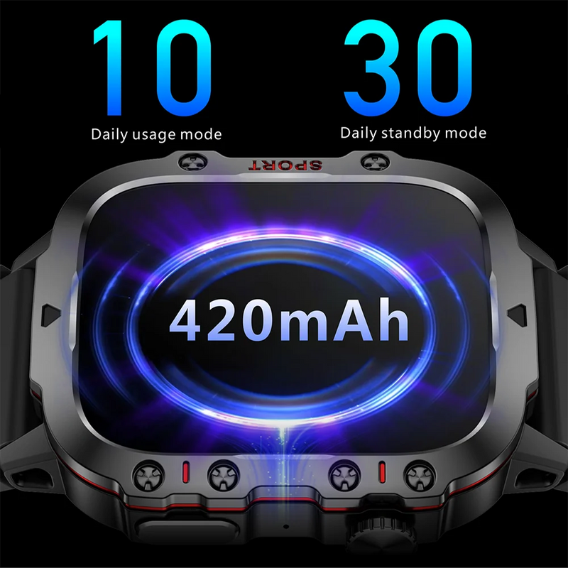 Men’s Waterproof Smartwatch with Bluetooth Calls & Fitness Tracking