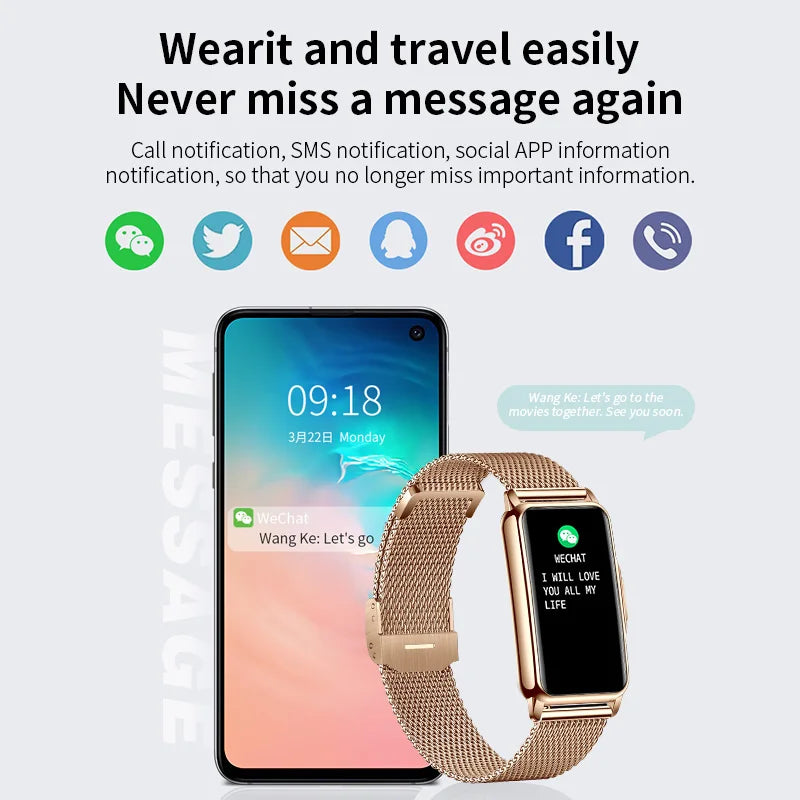 Lige 1.47" Smartwatch, Heart Rate Fitness Tracker for Men & Women