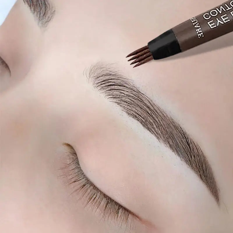 4-Point Waterproof Eyebrow Pencil, Long-Lasting Microblade Effect